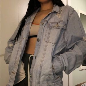 Oversized denim jacket